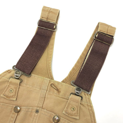 【ジャンク品】【メンズ】 Carhartt カーハート ダック地 オーバーオール ボトムス オールインワン ワークパンツ ワークウェア 古着 145-250818-rs-05-fur サイズ：不明 カラー：ベージュ 万代Net店