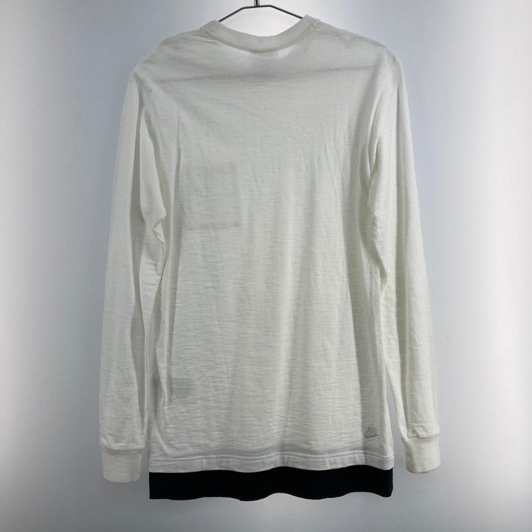 【中古品】【メンズ】 NIKE ナイキ HO150410POV 822676-100 長袖Ｔシャツ 148-260118-WA-07-iwa サイズ：S カラー：ホワイト ブラック 万代Net店