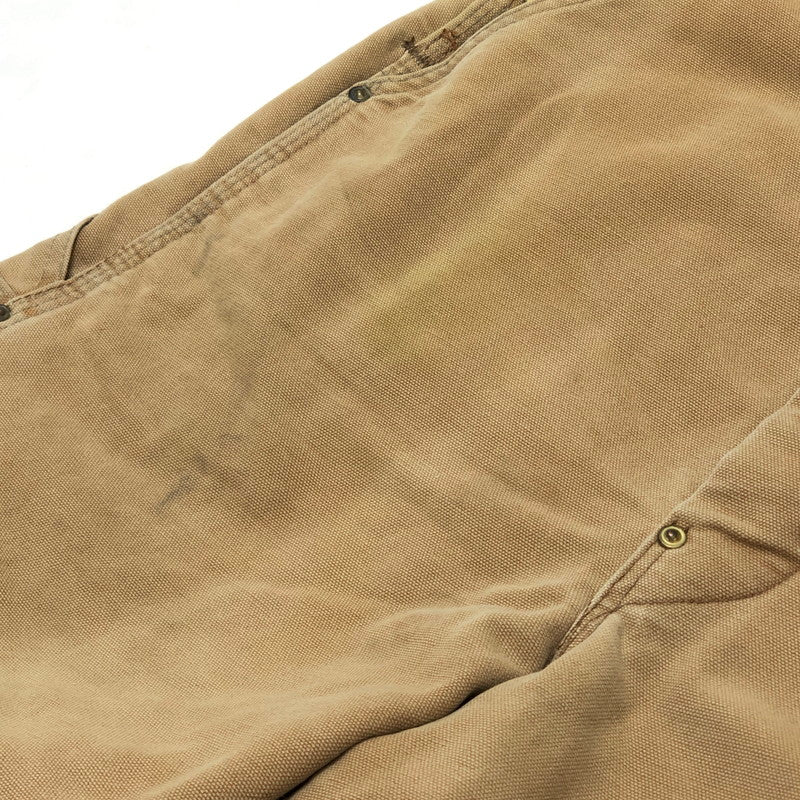 【ジャンク品】【メンズ】 Carhartt カーハート ダック地 オーバーオール ボトムス オールインワン ワークパンツ ワークウェア 古着 145-250818-rs-05-fur サイズ：不明 カラー：ベージュ 万代Net店