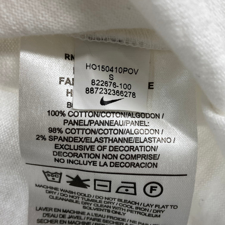 【中古品】【メンズ】 NIKE ナイキ HO150410POV 822676-100 長袖Ｔシャツ 148-260118-WA-07-iwa サイズ：S カラー：ホワイト ブラック 万代Net店