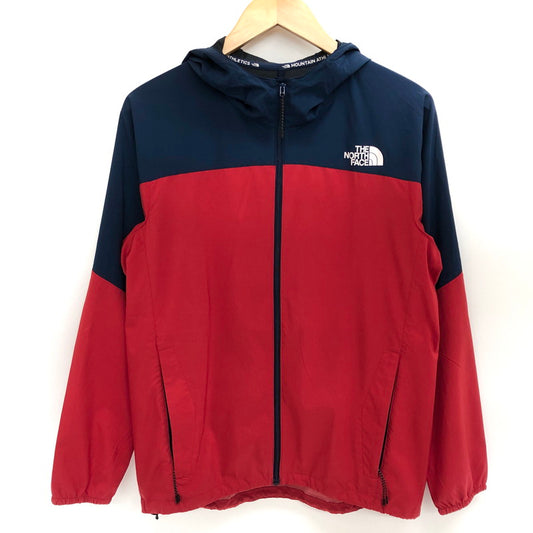 【中古品】【メンズ/レディース】 THE NORTH FACE ザ・ノースフェイス Anytime Wind Hoodie NP21881 エニータイム ウィンド フーディ マウンテンパーカ ジャケット アウター 144-260203-rs-03-fur サイズ：S カラー：レッド/ネイビー 万代Net店