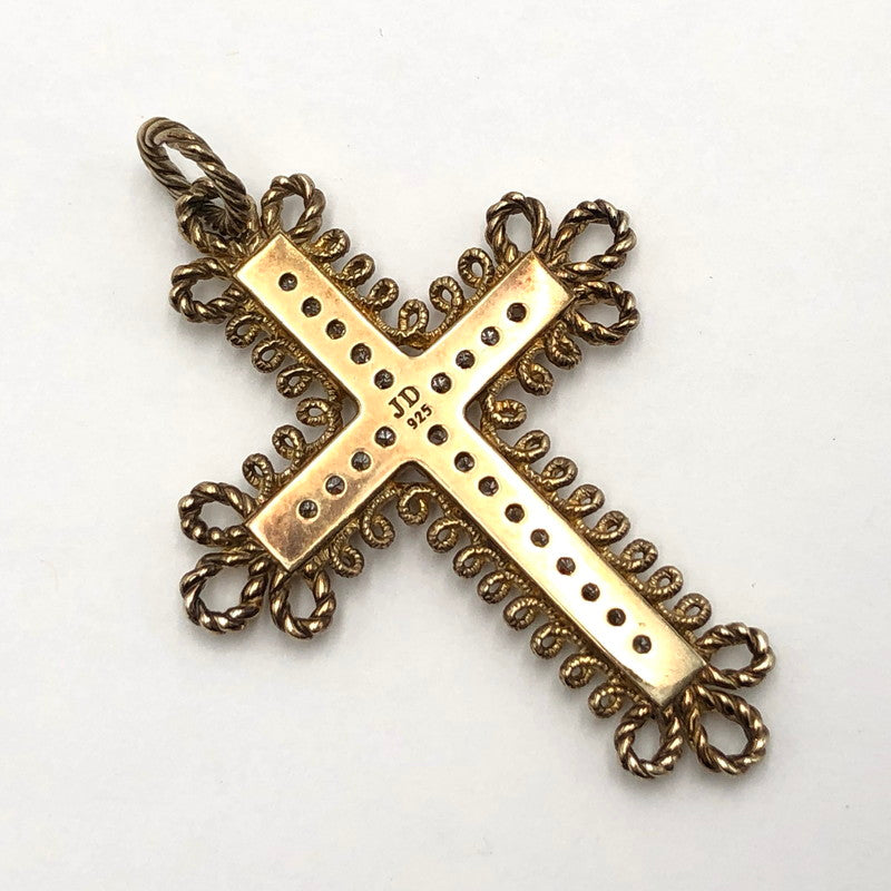 【中古品】【メンズ/レディース】 Justin Davis ジャスティンデイビス GYPSY CROSS SPJ849 ジプシー クロス ペンダントトップ 925 アクセサリー 192-240508-rs-04-fur カラー：ゴールド 万代Net店