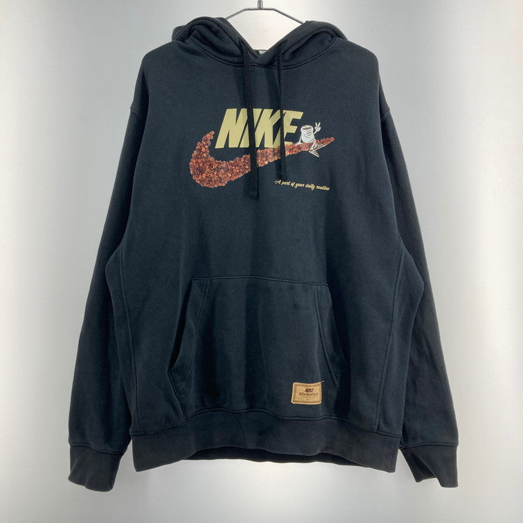 【中古品】【メンズ】 NIKE ナイキ DX6513-010 コーヒー豆 パーカー 148-260118-WA-08-iwa サイズ：L カラー：ブラック 万代Net店