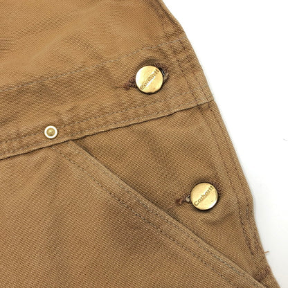 【現状渡し品】【メンズ】 Carhartt カーハート ダック地 オーバーオール ボトムス オールインワン ワークパンツ ワークウェア 古着 157-251016-rs-07-fur カラー：キャメル系 万代Net店