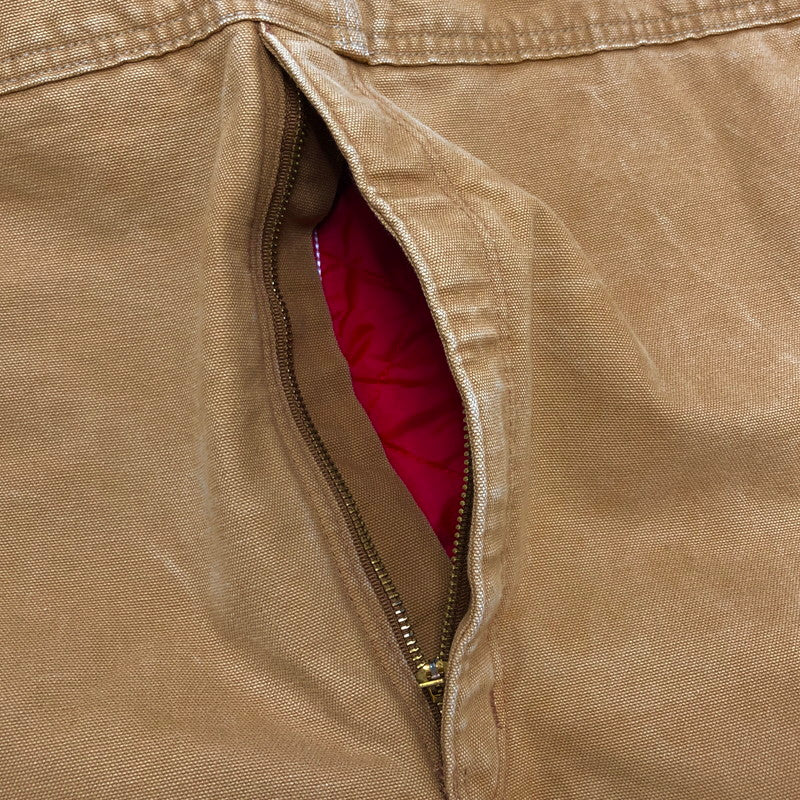 【現状渡し品】【メンズ】 Carhartt カーハート ダック地 オーバーオール ボトムス オールインワン ワークパンツ ワークウェア 古着 157-251016-rs-07-fur カラー：キャメル系 万代Net店