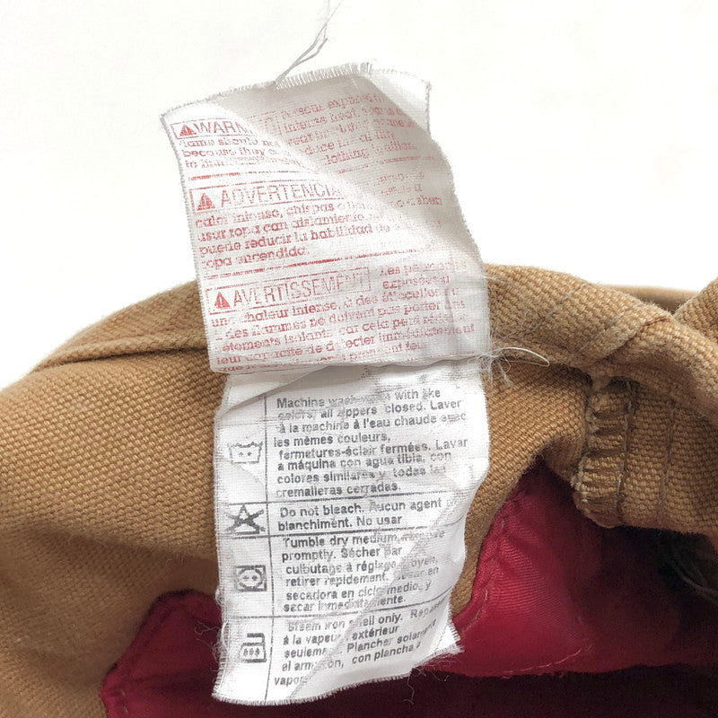 【現状渡し品】【メンズ】 Carhartt カーハート ダック地 オーバーオール ボトムス オールインワン ワークパンツ ワークウェア 古着 157-251016-rs-07-fur カラー：キャメル系 万代Net店