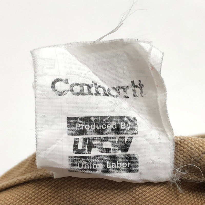【現状渡し品】【メンズ】 Carhartt カーハート ダック地 オーバーオール ボトムス オールインワン ワークパンツ ワークウェア 古着 157-251016-rs-07-fur カラー：キャメル系 万代Net店