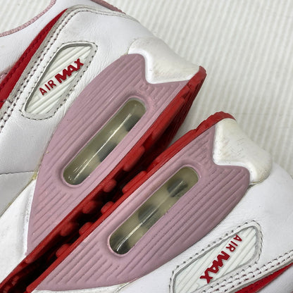 【中古品】【レディース】 NIKE ナイキ DD8029-100 WOMEN'S AIR MAX 90 VALENTINE'S DAY ウィメンズ エア マックス 90 スニーカー バレンタインデー 靴 166-261018-kh-11-izu サイズ：23.5 カラー：WHITE/UNIVERSITY RED-TULIP PINK-WHITE 万代Net店