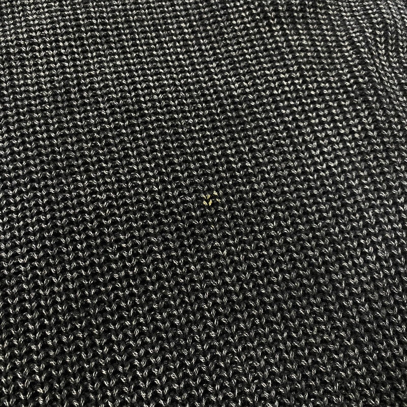 【現状渡し品】【メンズ】 Language ランゲージ RG STONE WASHED COTTON KNIT CREW ストーンウォッシュ コットン ニット クルー 長袖 トップス セーター 142-251125-yo-07-tei サイズ：XL カラー：ブラック 万代Net店