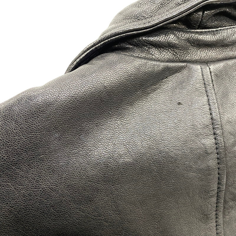 【中古品】【メンズ】 JACK ROSE ジャックローズ 290703J LEATHER DOUBLE RIDER JACKET レザー ダブル ライダース ジャケット アウター 145-261019-cs-09-izu サイズ：4 カラー：ブラック 万代Net店