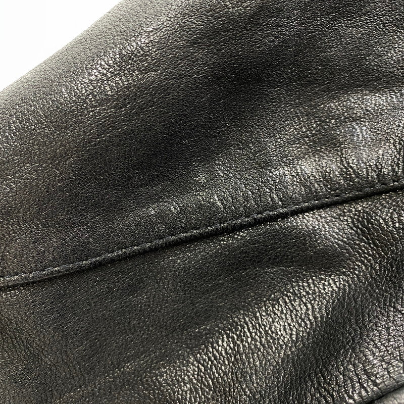 【中古品】【メンズ】 JACK ROSE ジャックローズ 290703J LEATHER DOUBLE RIDER JACKET レザー ダブル ライダース ジャケット アウター 145-261019-cs-09-izu サイズ：4 カラー：ブラック 万代Net店