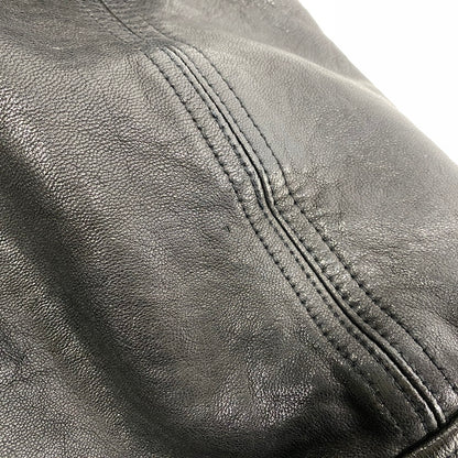 【中古品】【メンズ】 JACK ROSE ジャックローズ 290703J LEATHER DOUBLE RIDER JACKET レザー ダブル ライダース ジャケット アウター 145-261019-cs-09-izu サイズ：4 カラー：ブラック 万代Net店