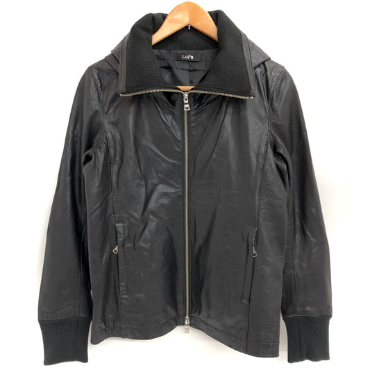 【中古品】【メンズ】 Lui's ルイス LEATHER JACKET 12LS-J902 レザージャケット やぎ革 アウター 146-260203-rs-07-fur サイズ：S カラー：ブラック 万代Net店