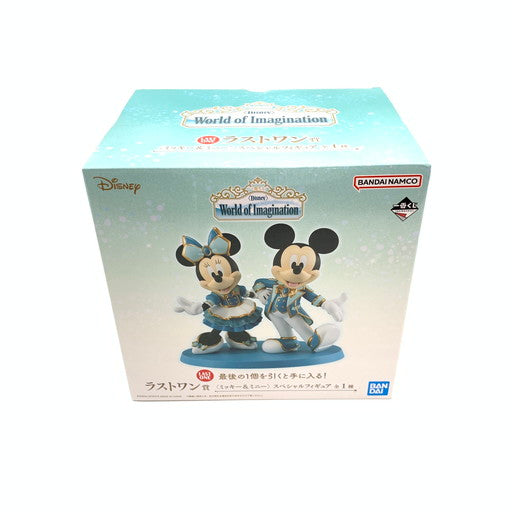 【未使用品】 一番くじ Disney World of Imagination ラストワン賞 ミッキー＆ミニー スペシャルフィギュア 041-260703-ma-05-fur 万代Net店