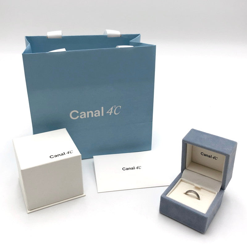 【中古品】【レディース】 canal4℃ カナルヨンドシー SILVER RING 15094-444-1004 キュービックジルコニア リング 指輪 ピンキーリング シルバー アクセサリー 192-240509-rs-01-fur サイズ：5号(実寸 4～5号) カラー：シルバー 万代Net店