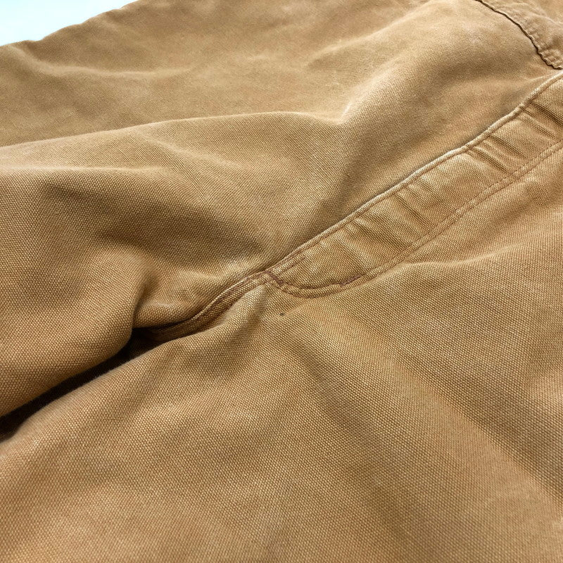 【現状渡し品】【メンズ】 Carhartt カーハート ダック地 オーバーオール ボトムス オールインワン ワークパンツ ワークウェア 古着 157-251016-rs-07-fur カラー：キャメル系 万代Net店