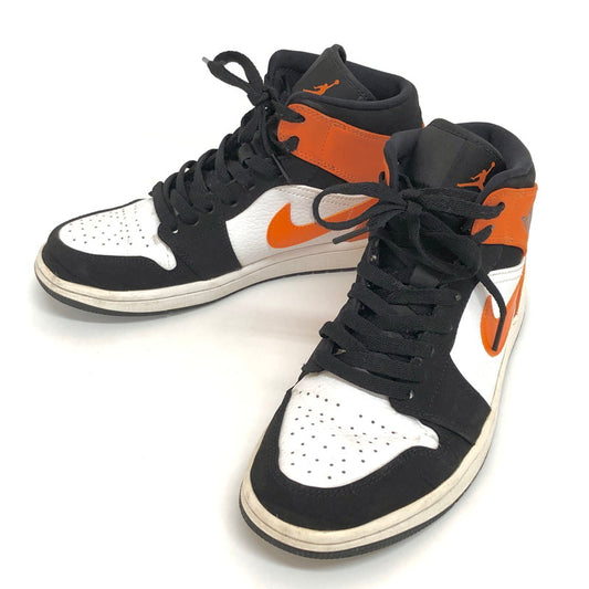 【現状渡し品】【メンズ/レディース】 NIKE ナイキ AIR JORDAN 1 MID "SHATTERED BACKBOARD" エアジョーダン ミッド シャッタードバックボード スニーカー シューズ 靴 160-250519-rs-01-fur サイズ：25.0cm US 7 カラー：オレンジ/ブラック/ホワイト 万代Net店