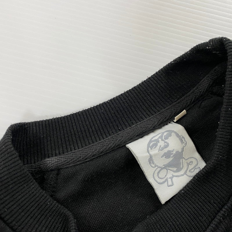 【中古品】【メンズ】 UNKNOWN WHY MEN ARE SCARED OF YOU PRINT SWEAT プリント スウェット 長袖 トップス トレーナー 147-251125-yo-17-tei サイズ：L カラー：ブラック 万代Net店