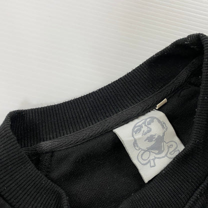 【中古品】【メンズ】 UNKNOWN WHY MEN ARE SCARED OF YOU PRINT SWEAT プリント スウェット 長袖 トップス トレーナー 147-251125-yo-17-tei サイズ：L カラー：ブラック 万代Net店