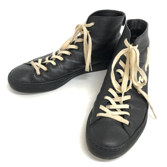 【現状渡し品】【メンズ】 GUCCI グッチ Blind for LOVE 449992 ブラインドフォーラブ シェリーライン タイガーヘッド カーフレザー ハイカットスニーカー シューズ 靴 183-250519-rs-02-fur サイズ：7 1/2(日本サイズ：26.5cm相当) カラー：ブラック 万代Net店