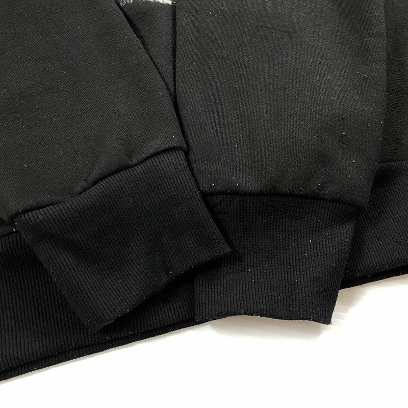【中古品】【メンズ】 UNKNOWN WHY MEN ARE SCARED OF YOU PRINT SWEAT プリント スウェット 長袖 トップス トレーナー 147-251125-yo-17-tei サイズ：L カラー：ブラック 万代Net店
