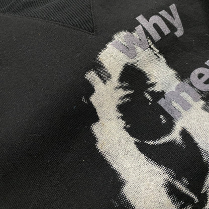 【中古品】【メンズ】 UNKNOWN WHY MEN ARE SCARED OF YOU PRINT SWEAT プリント スウェット 長袖 トップス トレーナー 147-251125-yo-17-tei サイズ：L カラー：ブラック 万代Net店