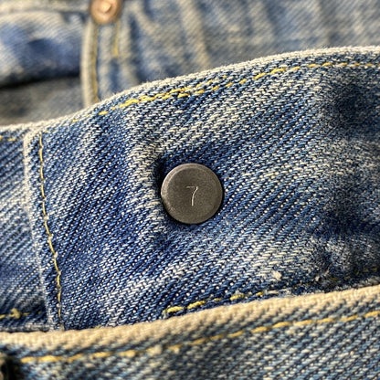 【現状渡し品】【メンズ】 LEE リー サイド黒タグ 刻印7 セミオート TALON ZIP USA製 DENIM PANTS タロンジップ デニム パンツ ボトムス 157-260424-kh-05-izu サイズ：34 カラー：インディゴ 万代Net店