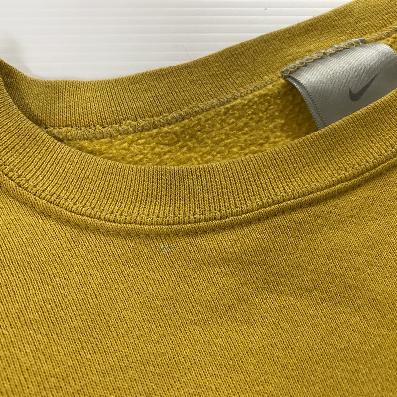 【中古品】【メンズ】 NIKE ナイキ 90’s ONE POINT LOGO SWEAT 90年代 ワンポイント ロゴ スウェット 長袖 トップス トレーナー 148-251125-yo-20-tei サイズ：M カラー：イエロー 万代Net店