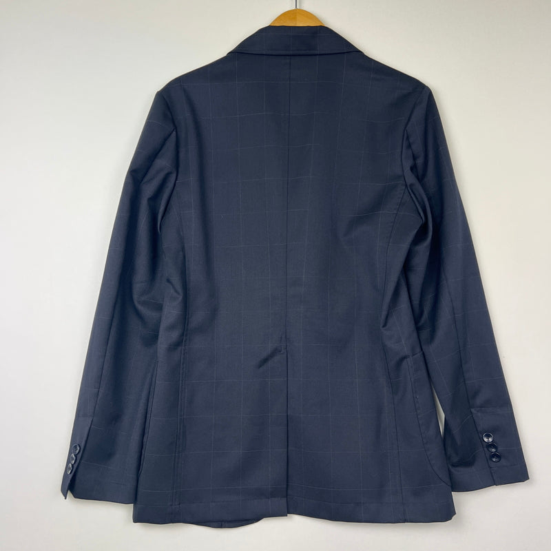 【中古品】【メンズ】 EDIFICE エディフィス WINDOWPANE TAILORED JACKET 17-010-320-2003-3-0 ウィンドーペン テーラードジャケット アウター カジュアルジャケット 147-260816-kk-07-hon サイズ：44 カラー：ネイビー 万代Net店