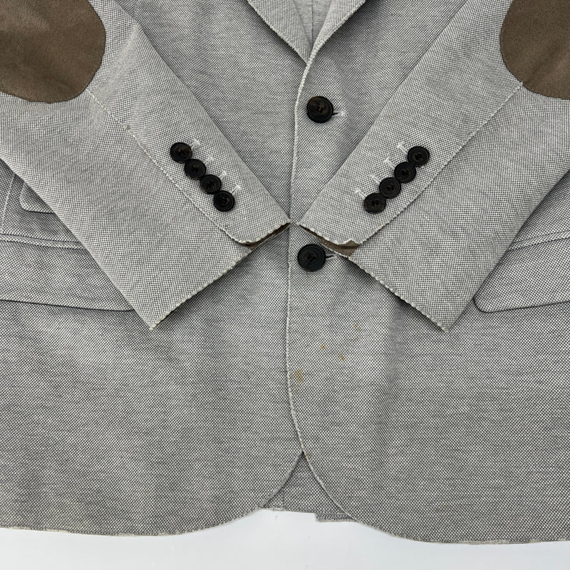 【中古品】【メンズ】 eleventy イレブンティ ELBOW PATCH TAILORED JACKET 979JA0004 エルボー パッチ テーラードジャケット ライトアウター 147-260816-kk-10-hon サイズ：50 カラー：グレー 万代Net店