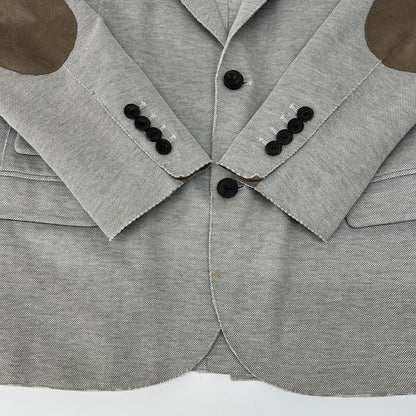 【中古品】【メンズ】 eleventy イレブンティ ELBOW PATCH TAILORED JACKET 979JA0004 エルボー パッチ テーラードジャケット ライトアウター 147-260816-kk-10-hon サイズ：50 カラー：グレー 万代Net店