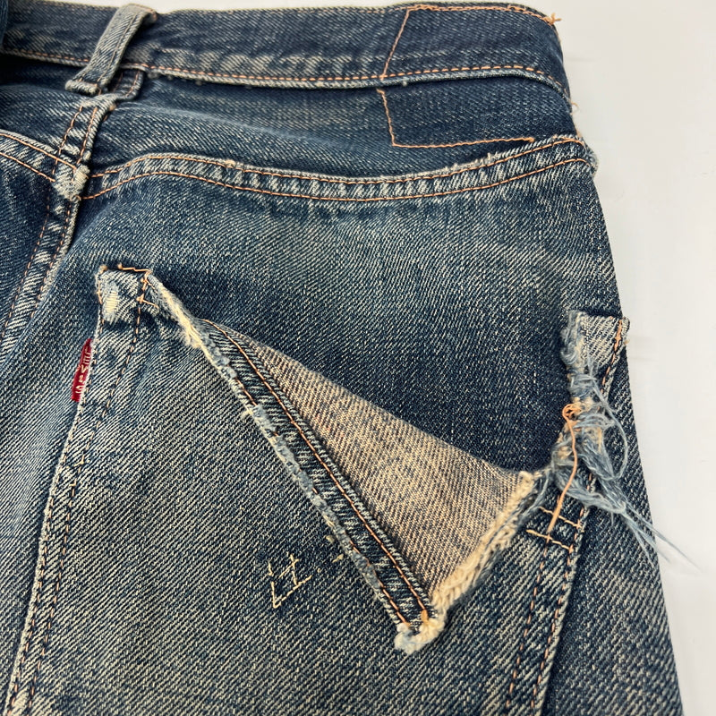 【現状渡し品】【メンズ】 LEVI'S VINTAGE CLOTHING リーバイス ビンテージクロージング 501XX STRAIGHT DENIM PANTS 55501 J09A J08789 1102 デニムパンツ 156-260816-kk-19-hon サイズ：W30 カラー：インディゴ 万代Net店