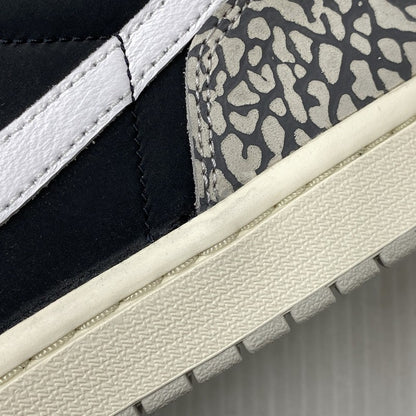 【中古品】【メンズ】 NIKE ナイキ CZ0790-001 AIR JORDAN 1 RETRO LOW OG BLACK CEMENT エア ジョーダン 1 レトロ ロー ブラック セメント スニーカー 靴 160-260713-kh-07-izu サイズ：28.5 カラー：BLACK/MUSLIN-TECH GREY-WHITE 万代Net店