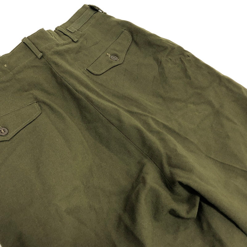 【現状渡し品】【メンズ】 US.ARMY ユーエスアーミー M-51 WOOL TROUSERS 8415-00-231-7203 パンツ ボトムス 古着 ヴィンテージ 157-260430-rs-04-fur サイズ：M カラー：カーキ・オリーブ系 万代Net店
