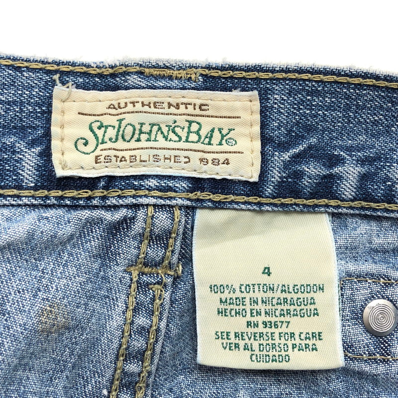【現状渡し品】【メンズ/レディース】 ST.JOHNS BAY 90S DENIM PANT デニムパンツ Gパン ジーンズ ボトムス 古着 ヴィンテージ 157-260501-rs-01-fur サイズ：4 カラー：インディゴ 万代Net店