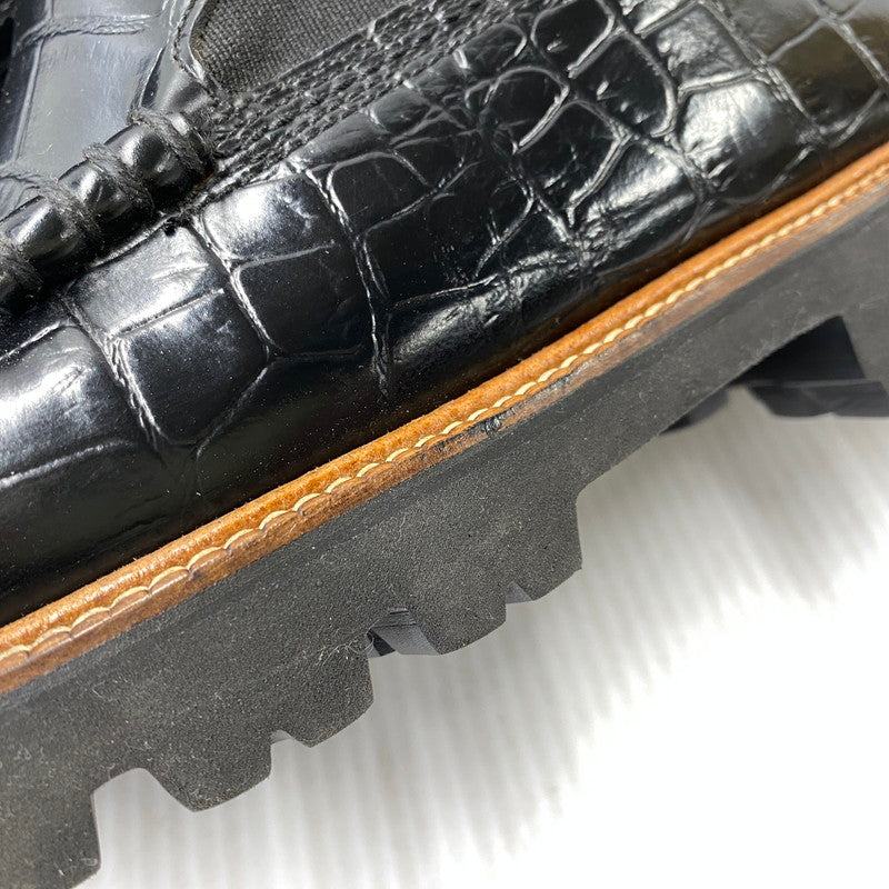 【中古品】【メンズ】 GH BASS ジーエイチバス BAX2K969 CROC CHELSEA BOOT クロコ チェルシー ブーツ シューズ 靴 164-260831-cs-11-izu サイズ：9 カラー：ブラック 万代Net店