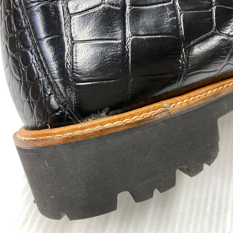 【中古品】【メンズ】 GH BASS ジーエイチバス BAX2K969 CROC CHELSEA BOOT クロコ チェルシー ブーツ シューズ 靴 164-260831-cs-11-izu サイズ：9 カラー：ブラック 万代Net店