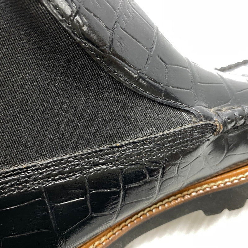 【中古品】【メンズ】 GH BASS ジーエイチバス BAX2K969 CROC CHELSEA BOOT クロコ チェルシー ブーツ シューズ 靴 164-260831-cs-11-izu サイズ：9 カラー：ブラック 万代Net店