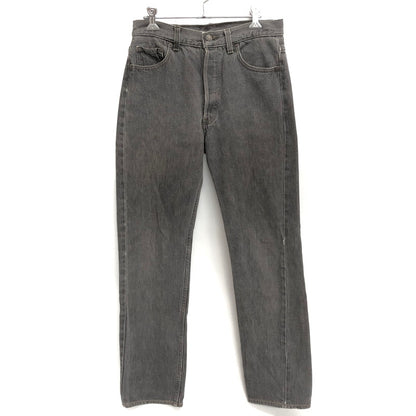 【中古品】【メンズ】 LEVI'S リーバイス BLACK DENIM PANTS 501-0658 刻印653 ブラックデニムパンツ ストレート ボトムス 古着 ヴィンテージ 157-260501-rs-02-fur サイズ：W30 L34 カラー：ブラックインディゴ系 万代Net店