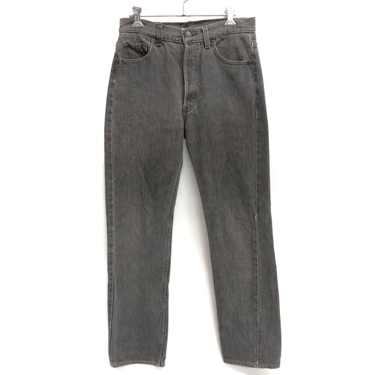 【中古品】【メンズ】 LEVI'S リーバイス BLACK DENIM PANTS 501-0658 刻印653 ブラックデニムパンツ ストレート ボトムス 古着 ヴィンテージ 157-260501-rs-02-fur サイズ：W30 L34 カラー：ブラックインディゴ系 万代Net店