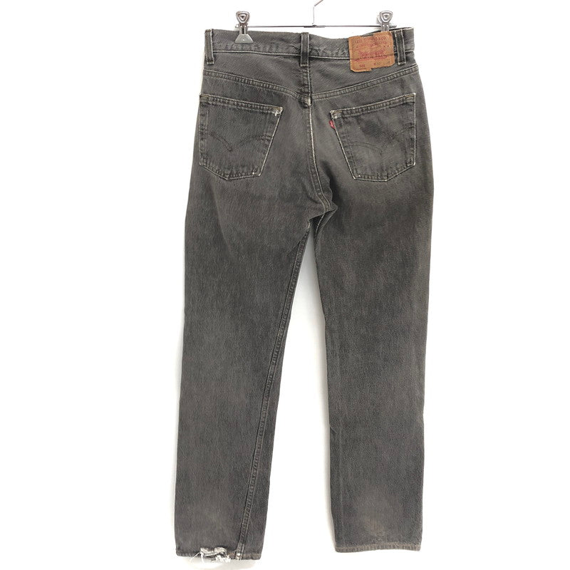 【中古品】【メンズ】 LEVI'S リーバイス BLACK DENIM PANTS 501-0658 刻印653 ブラックデニムパンツ ストレート ボトムス 古着 ヴィンテージ 157-260501-rs-02-fur サイズ：W30 L34 カラー：ブラックインディゴ系 万代Net店