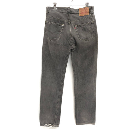 【中古品】【メンズ】 LEVI'S リーバイス BLACK DENIM PANTS 501-0658 刻印653 ブラックデニムパンツ ストレート ボトムス 古着 ヴィンテージ 157-260501-rs-02-fur サイズ：W30 L34 カラー：ブラックインディゴ系 万代Net店