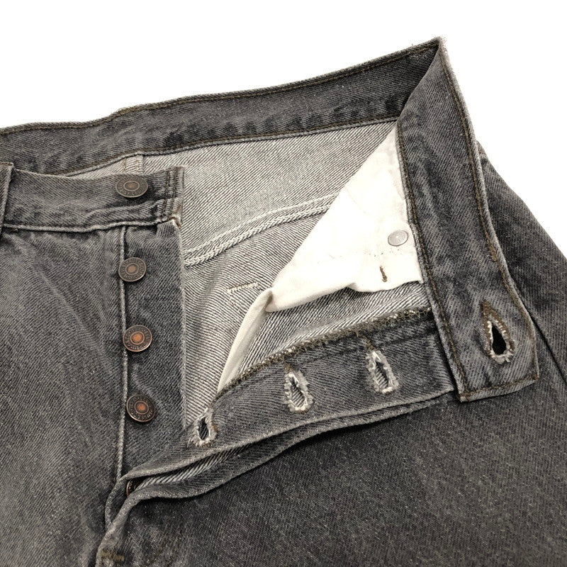 【中古品】【メンズ】 LEVI'S リーバイス BLACK DENIM PANTS 501-0658 刻印653 ブラックデニムパンツ ストレート ボトムス 古着 ヴィンテージ 157-260501-rs-02-fur サイズ：W30 L34 カラー：ブラックインディゴ系 万代Net店