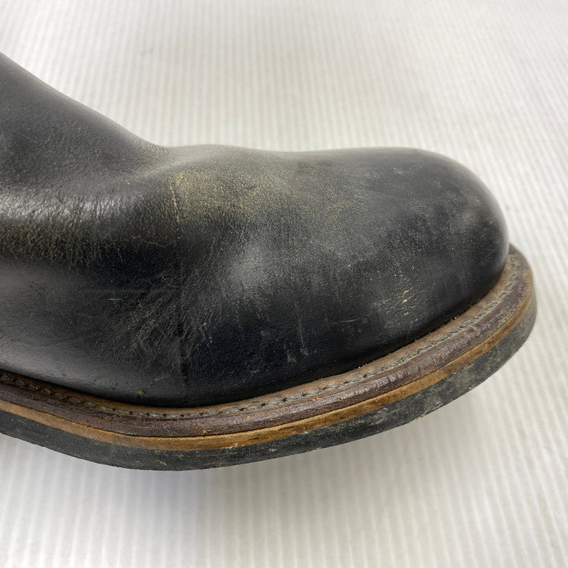 【現状渡し品】【メンズ】 RED WING レッドウィング 8270 USA製 茶芯 90S KNIFE POCKET ENGINEER BOOTS ナイフ ポケット エンジニア ブーツ シューズ 靴 164-260831-cs-13-izu サイズ：8 1/2 カラー：ブラック 万代Net店