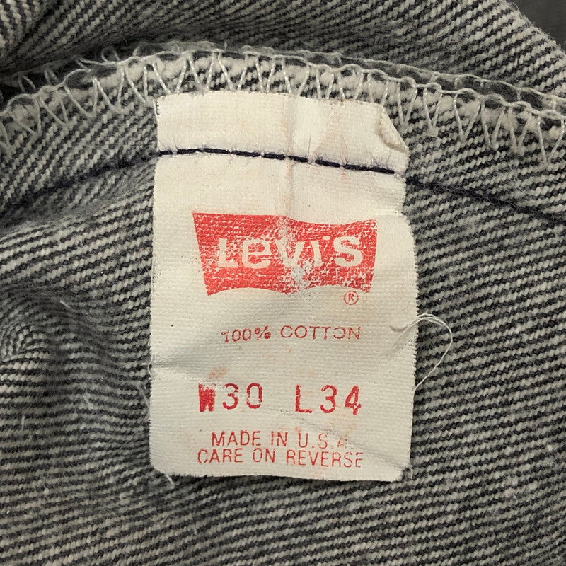 【中古品】【メンズ】 LEVI'S リーバイス BLACK DENIM PANTS 501-0658 刻印653 ブラックデニムパンツ ストレート ボトムス 古着 ヴィンテージ 157-260501-rs-02-fur サイズ：W30 L34 カラー：ブラックインディゴ系 万代Net店