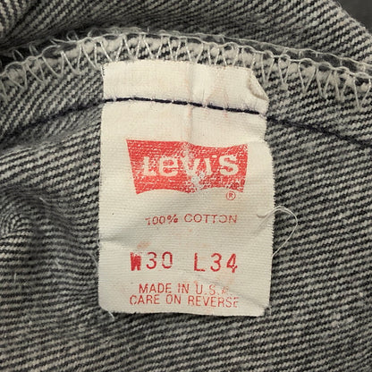 【中古品】【メンズ】 LEVI'S リーバイス BLACK DENIM PANTS 501-0658 刻印653 ブラックデニムパンツ ストレート ボトムス 古着 ヴィンテージ 157-260501-rs-02-fur サイズ：W30 L34 カラー：ブラックインディゴ系 万代Net店