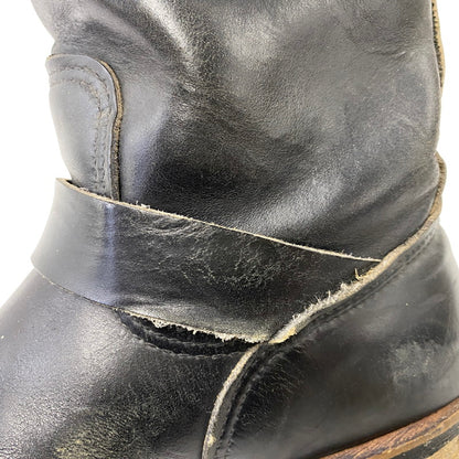 【現状渡し品】【メンズ】 RED WING レッドウィング 8270 USA製 茶芯 90S KNIFE POCKET ENGINEER BOOTS ナイフ ポケット エンジニア ブーツ シューズ 靴 164-260831-cs-13-izu サイズ：8 1/2 カラー：ブラック 万代Net店