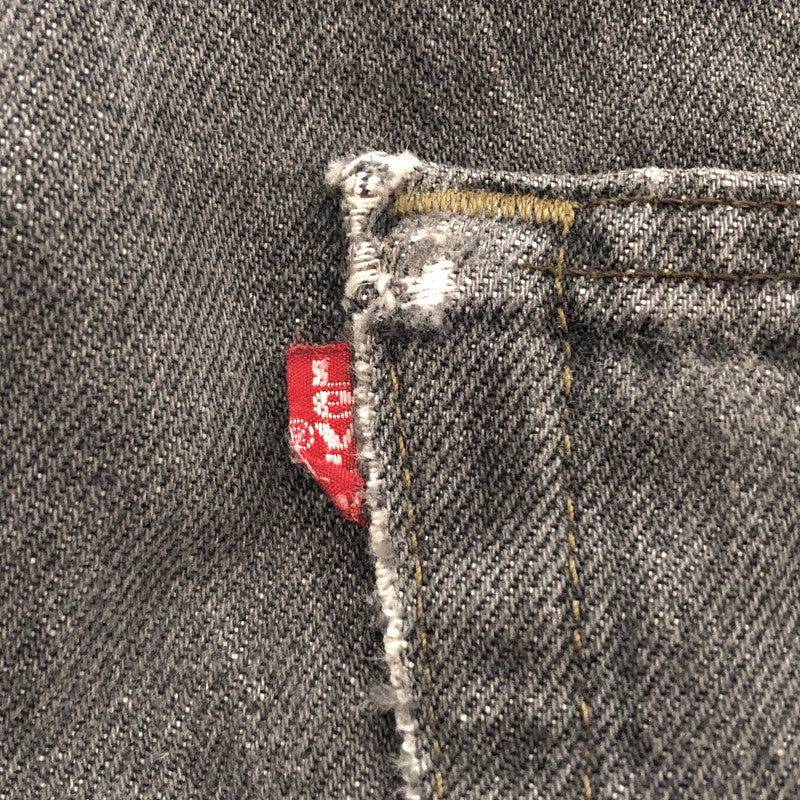 【中古品】【メンズ】 LEVI'S リーバイス BLACK DENIM PANTS 501-0658 刻印653 ブラックデニムパンツ ストレート ボトムス 古着 ヴィンテージ 157-260501-rs-02-fur サイズ：W30 L34 カラー：ブラックインディゴ系 万代Net店