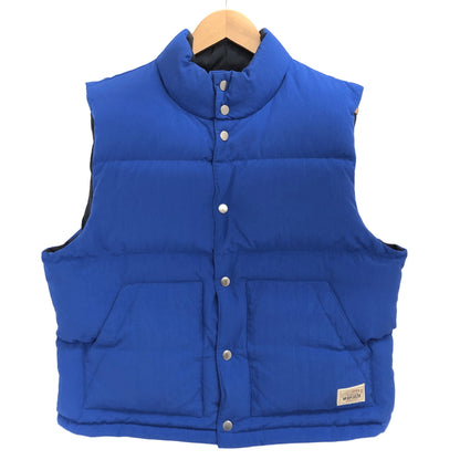 【中古品】【メンズ】 STUSSY ステューシー Reversible Down Workgear Vest 115676 ダウンベスト リバーシブル アウター 古着 142-261014-rs-05-fur サイズ：S カラー：ブルー×ブラック 万代Net店
