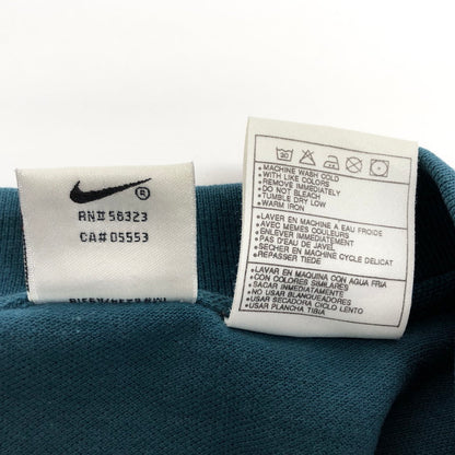 【中古品】【メンズ】 NIKE ナイキ 90S S/S LOGO POLOSHIRT 半袖 ポロシャツ トップス ペルー製 古着 ヴィンテージ 146-260501-rs-05-fur サイズ：M カラー：ブルーグリーン系 万代Net店